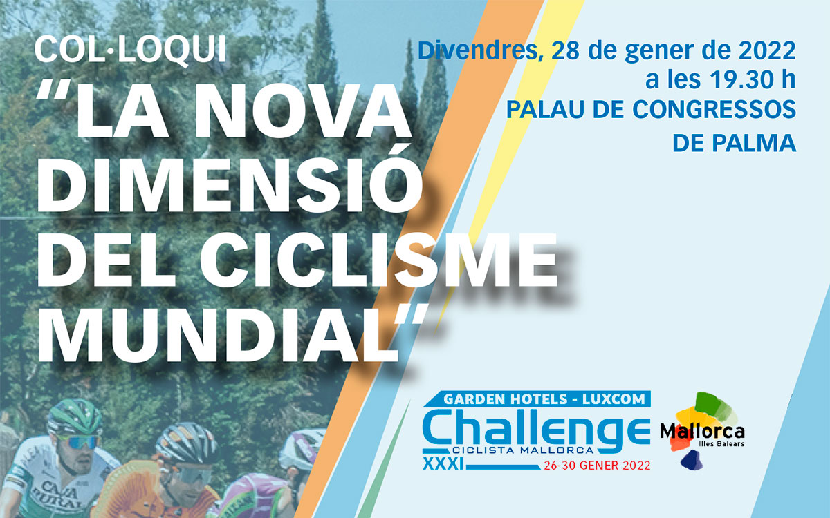 Contador, Unzué and the journalists Carlos de Andrés and Javier Ares will speak about current cycling in Palma