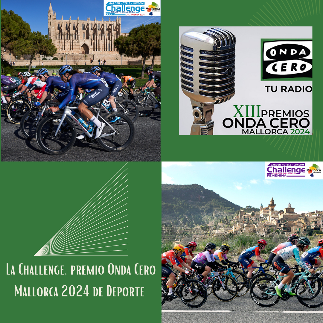 The Challenge receives the Onda Cero Mallorca 2024 awardin the Sports category